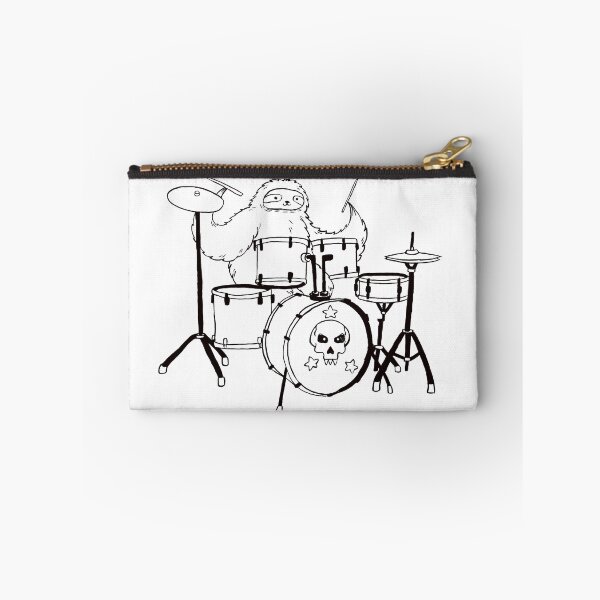 Item preview, Black Line Drum Set Sloth designed and sold by SaradaBoru.