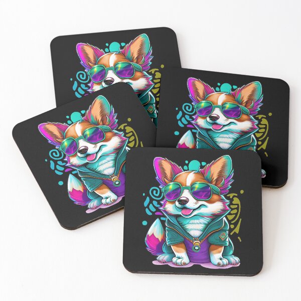 Item preview, Colorful Kawaii Gangsta Corgi designed and sold by Leonardo Palumbo.