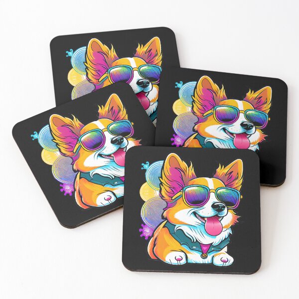 Item preview, Colorful Kawaii Gangsta Corgi designed and sold by Leonardo Palumbo.