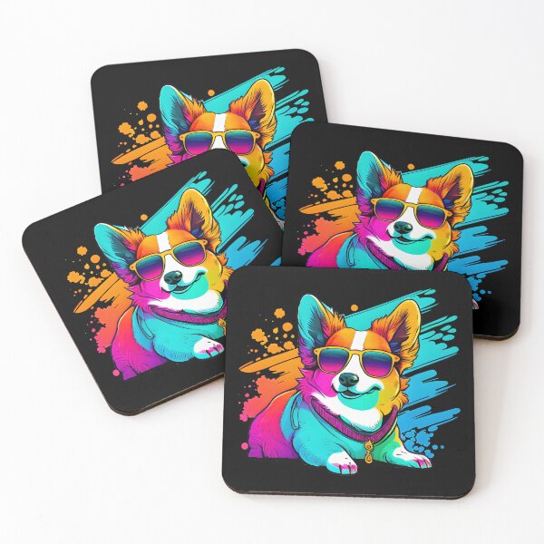 Item preview, Colorful Kawaii Gangsta Corgi designed and sold by Leonardo Palumbo.