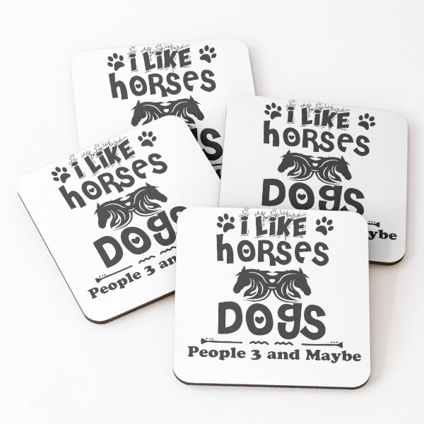 Item preview, I Like Horses, Dogs, and Maybe 3 People : A Quirky Expression of Animal Love and Selective Friendships designed and sold by storefoxmix.
