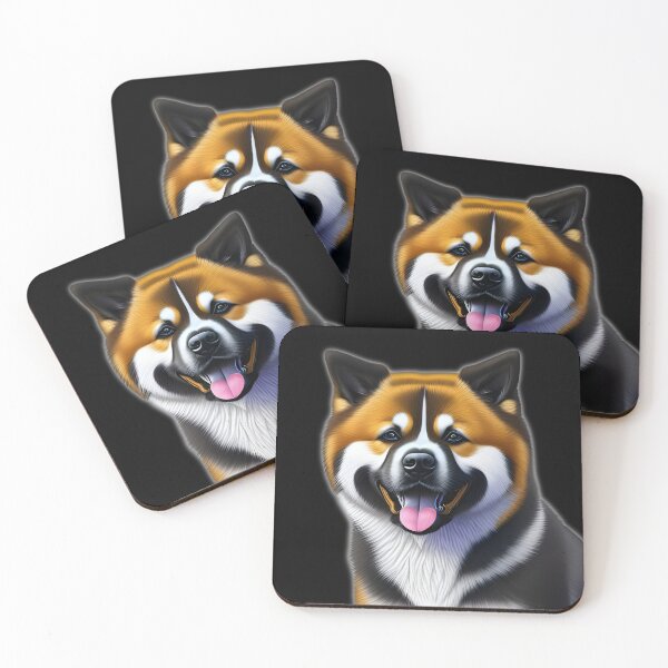 Item preview, Akita dog, charcoal drawing Ai Generated Art  designed and sold by ACC .