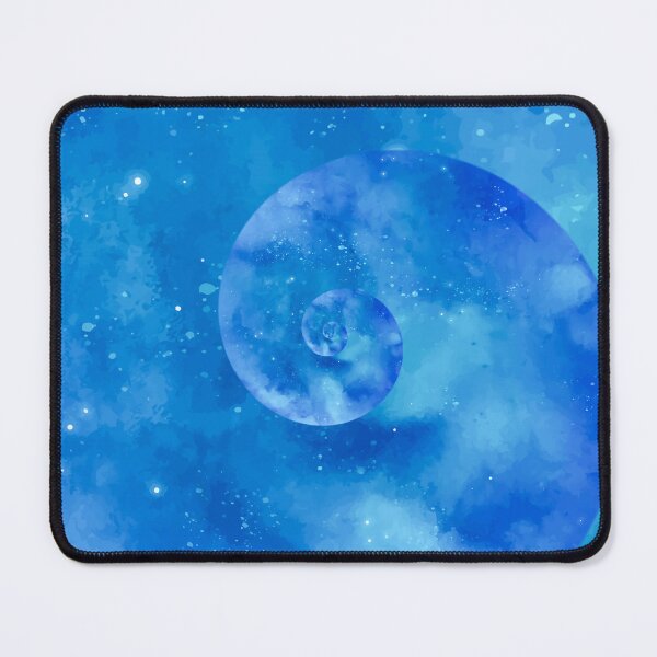 Item preview, Starry blue background with optical spiral and futuristic design designed and sold by Paolo Modena Photography - Fine Italian Art.