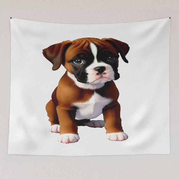 Item preview, Baby Pup Boxer Awaiting Treats designed and sold by deniselynnimage.