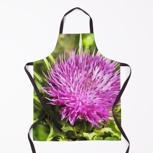 Item preview, Purple Thistle Wildflower Floral Art designed and sold by taiche.