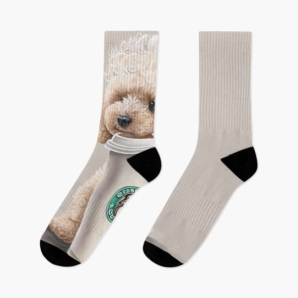 Item preview, Charming Puppuccino Design Featuring a Poodle Puppy designed and sold by VC-prints.