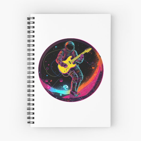 Item preview, Guitar Player In Space designed and sold by retrotshirtsai.