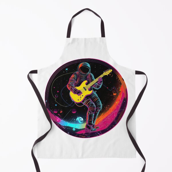 Item preview, Guitar Player In Space designed and sold by retrotshirtsai.