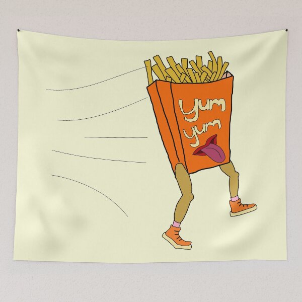 Item preview, Food lovers, Running Fries designed and sold by Hypnotees.