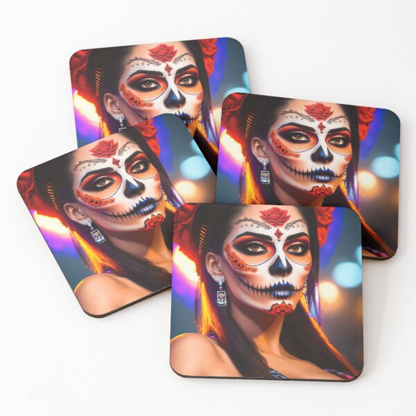Item preview, Colorful goddess of death: La Catrina in all her glory designed and sold by ArtCreator2023.