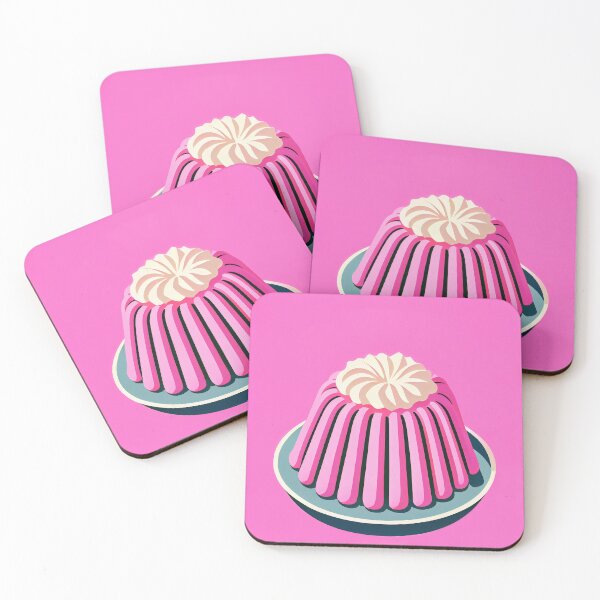 Item preview, Bundt Cake Bold Retro Pink Minimalism Retro Poster designed and sold by PinkNomad.