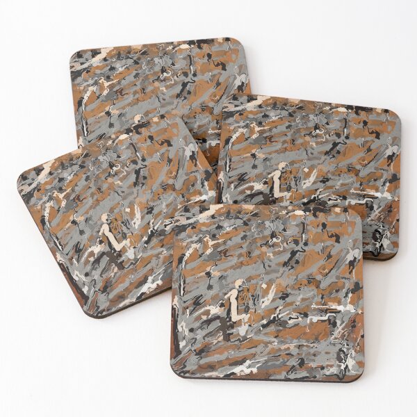 Item preview, Gray, Black and Caramel Abstract designed and sold by CelesteSheffey.