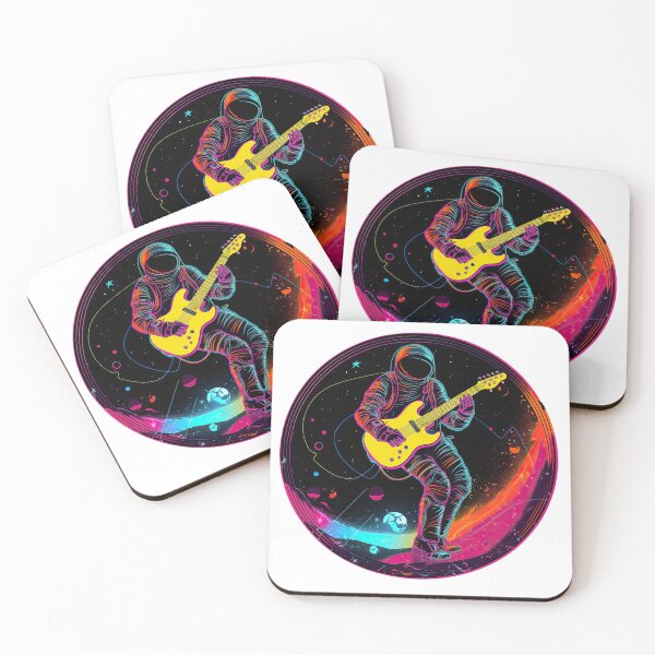 Item preview, Guitar Player In Space designed and sold by retrotshirtsai.