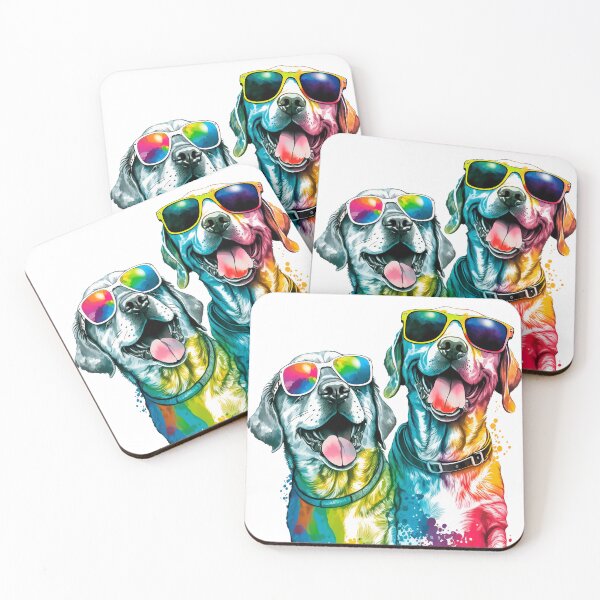 Item preview, Labrador retrievers with sunglasses designed and sold by CinEmmaDesign.