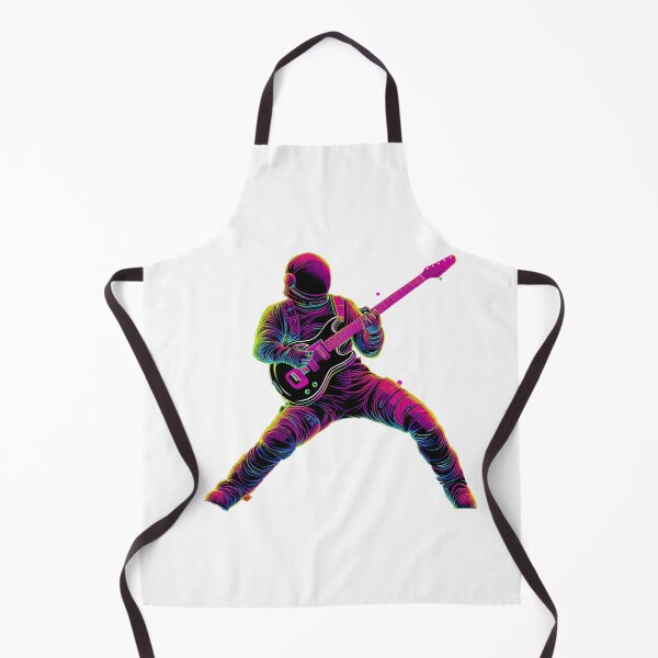 Item preview, Guitar Player In Space designed and sold by retrotshirtsai.