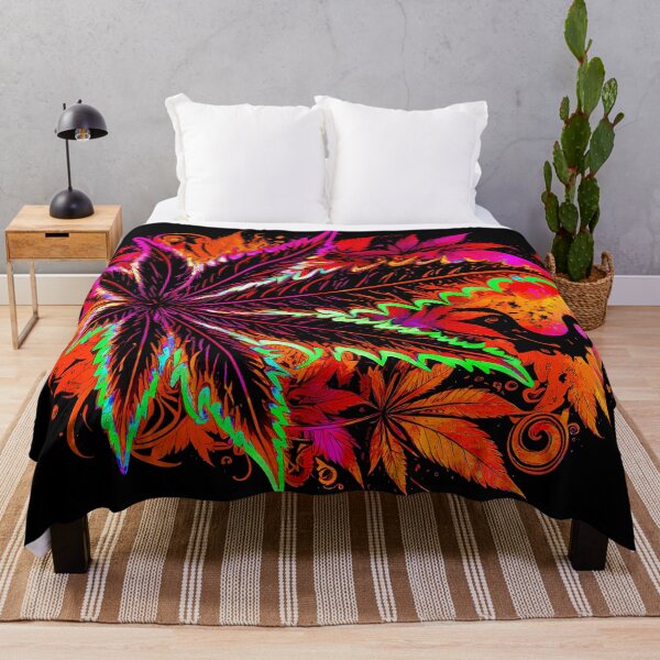 Item preview, Cannabis Leaf Trippy Luna Moon Abstract designed and sold by MindWave THC.