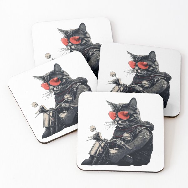 Item preview, Outlaw Biker Kitty Cat designed and sold by Bad Kitties.