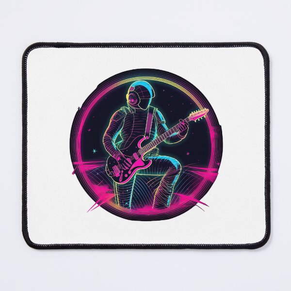 Item preview, Guitar Player In Space designed and sold by retrotshirtsai.