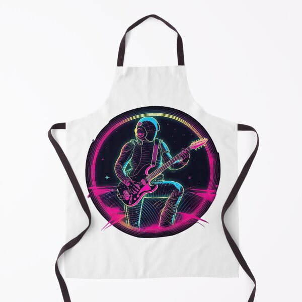 Item preview, Guitar Player In Space designed and sold by retrotshirtsai.