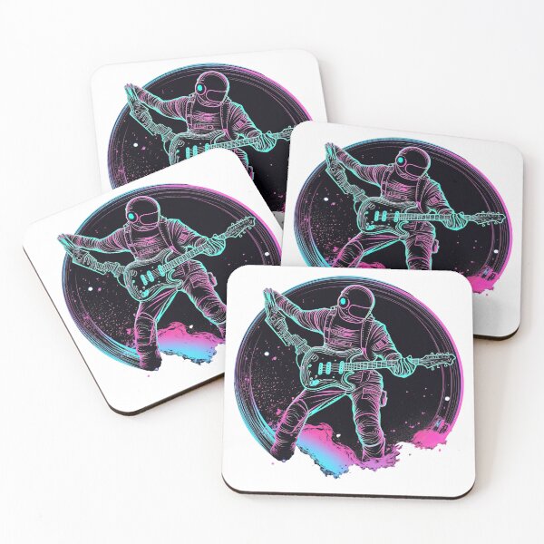 Item preview, Guitar Player In Space designed and sold by retrotshirtsai.