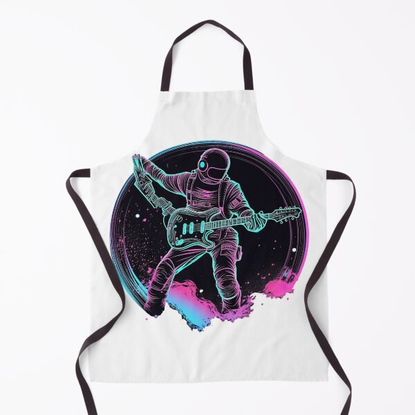 Item preview, Guitar Player In Space designed and sold by retrotshirtsai.