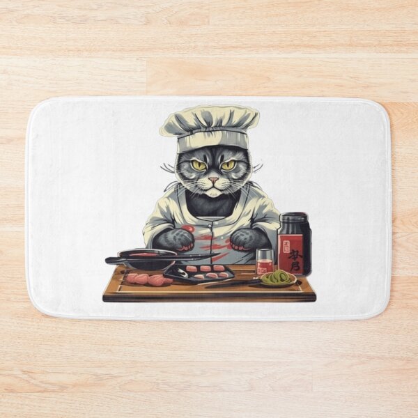 Item preview, Sushi Chef Kitty Cat designed and sold by Bad Kitties.