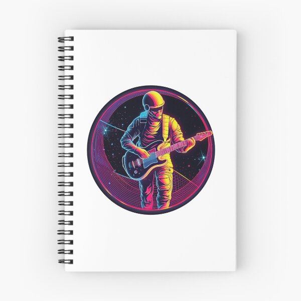 Item preview, Guitar Player In Space designed and sold by retrotshirtsai.