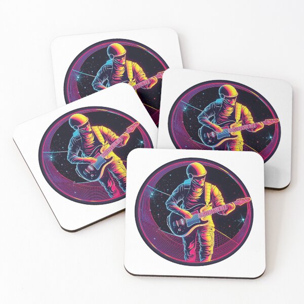 Item preview, Guitar Player In Space designed and sold by retrotshirtsai.