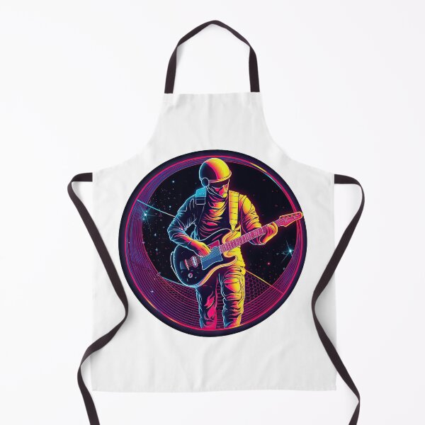Item preview, Guitar Player In Space designed and sold by retrotshirtsai.