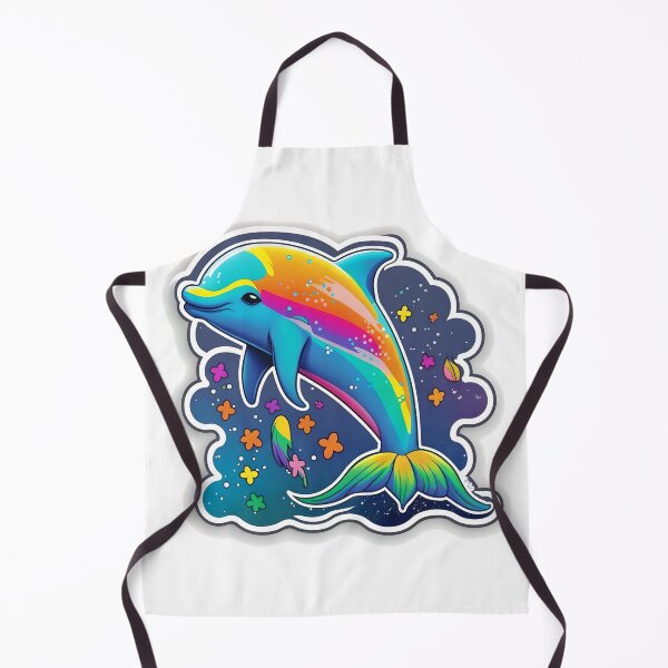 Item preview, Rainbow Glitter Dolphin designed and sold by RoboRembrandt.