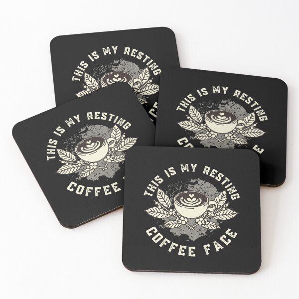 Item preview, This Is My Resting Coffee Face, Grunge, Coffee Lover designed and sold by Mimielitas-Shop.