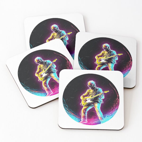 Item preview, Guitar Player In Space designed and sold by retrotshirtsai.
