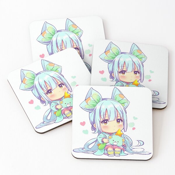 Item preview, Moonlit Serenade - Kawaii Anime Chibi Girl  designed and sold by AysuDesign.