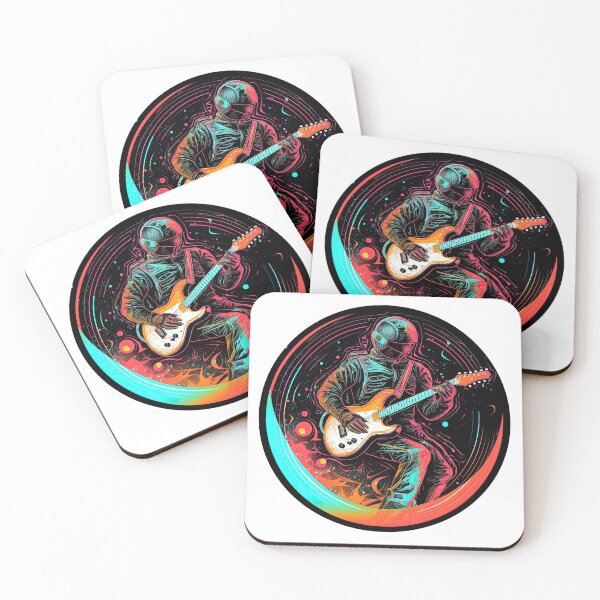 Item preview, Guitar Player In Space designed and sold by retrotshirtsai.