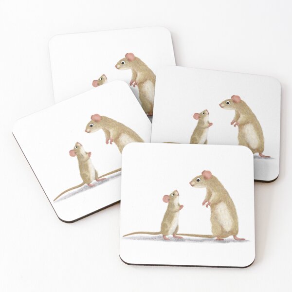 Item preview, Mother mouse and baby mouse kissing designed and sold by Fionna Bottema.