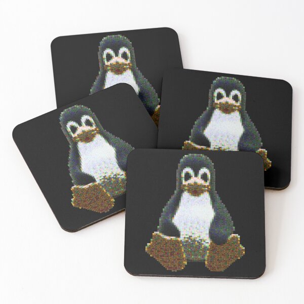 Item preview, Tux mosaic made from text screenshots designed and sold by daveski.