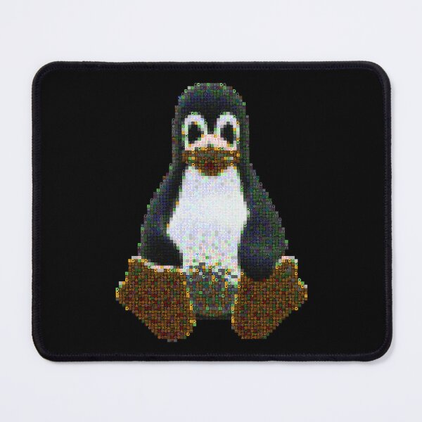Item preview, Tux mosaic made from text screenshots designed and sold by daveski.