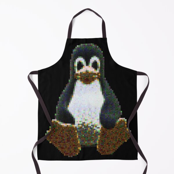 Item preview, Tux mosaic made from text screenshots designed and sold by daveski.