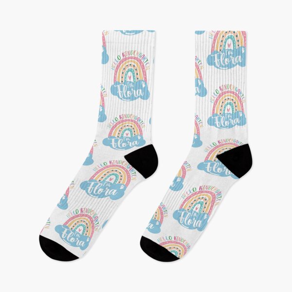 Item preview, Hello Kindergarten I'm Flora - A Cute Name Of A Baby With A Amazing Rainbow Design - For Teachers & Students designed and sold by pretty4u.