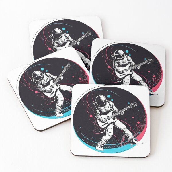 Item preview, Guitar Player In Space designed and sold by retrotshirtsai.