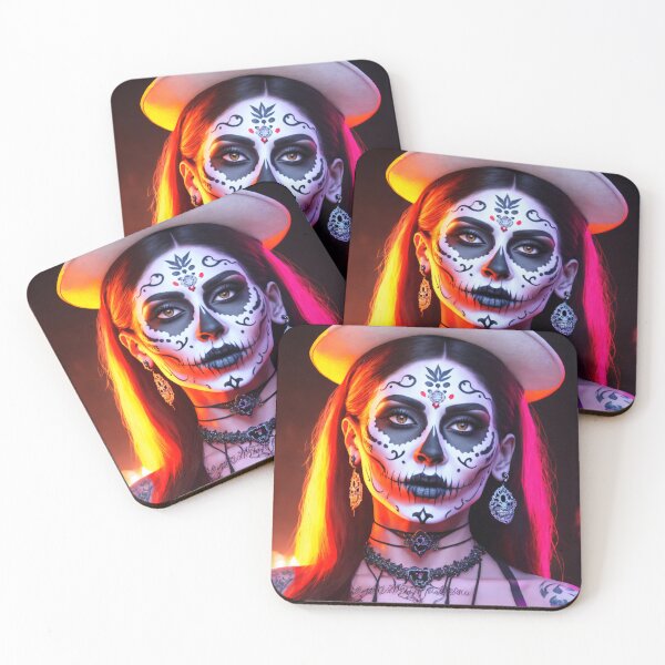 Item preview, Dia de los Muertos inspired portraits of La Catrina designed and sold by ArtCreator2023.