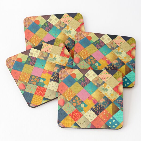 Item preview, Contemporary Patchwork Geometrical Pattern designed and sold by MTJ-Mushrooms.