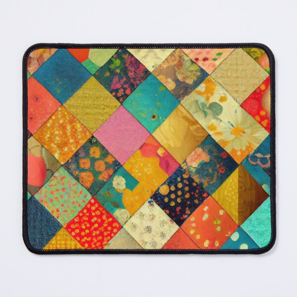 Item preview, Contemporary Patchwork Geometrical Pattern designed and sold by MTJ-Mushrooms.