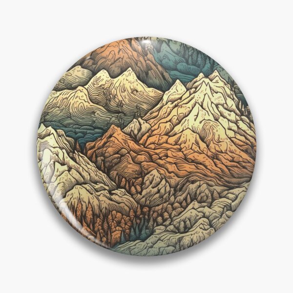 Item preview, Mountain retro pattern designed and sold by LJaco.