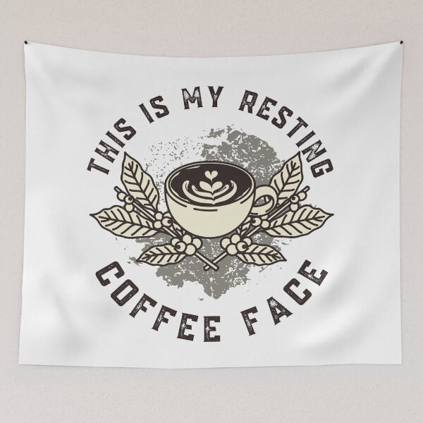 Item preview, This Is My Resting Coffee Face, Grungy, Coffee Lover designed and sold by Mimielitas-Shop.