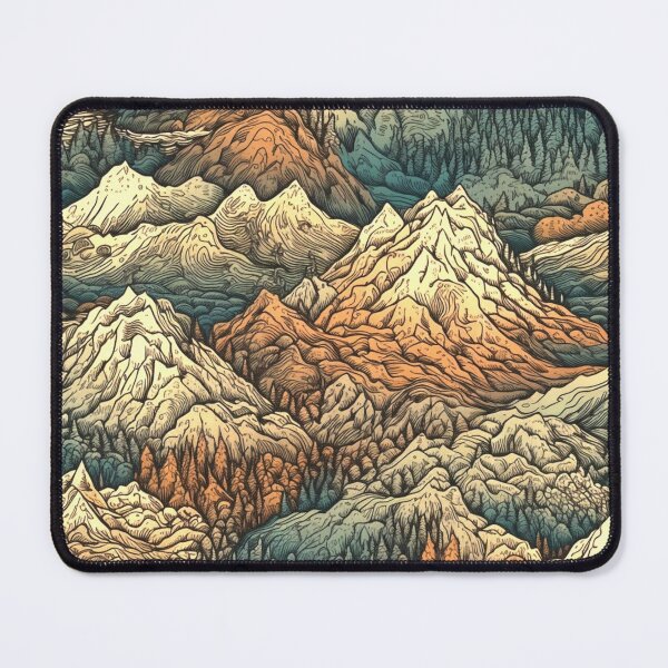 Item preview, Mountain retro pattern designed and sold by LJaco.