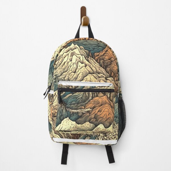 Item preview, Mountain retro pattern designed and sold by LJaco.