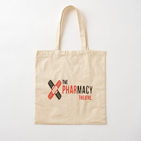 Pharmacy Theatre Black Logo Cotton Tote Bag
