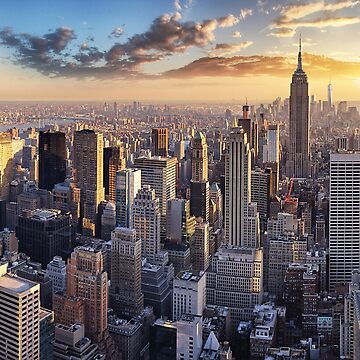 Artwork thumbnail, Awesome New York City Skyline Jigsaw Puzzle Design of NYC by Inspired-Tech