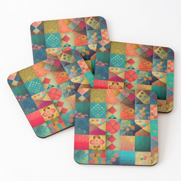 Item preview, Contemporary Patchwork Pattern designed and sold by MTJ-Mushrooms.